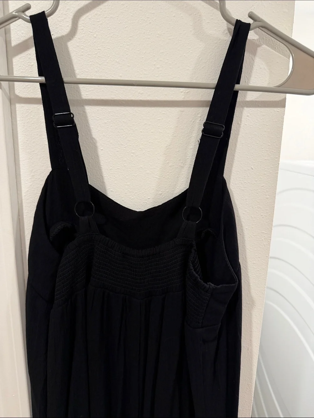 Shinestar Black Wide-Leg Strappy Jumpsuit